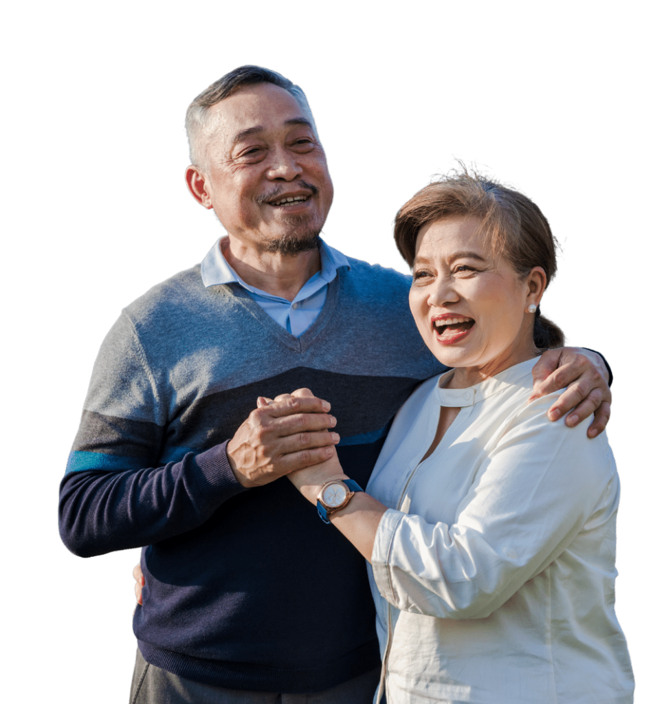 old couple dancing
